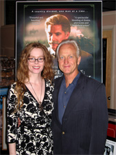 Vivian with director Don Maxwell at the screening for "Ambrose Bierce: Civil War Stories." 